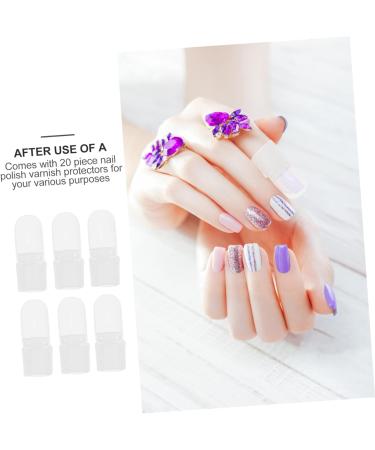 minkissy Nail Polish Soak Off 60 Pcs Nail Case Hat Protector Spar Varnish Nail Protector Cuticle Guard Fingertip Protector Manicure Art Varnish Protector Manicure Polish Varnish Protector 4x2cmx3pcs As Shownx3pcs - Buy Online on GoSupps.com