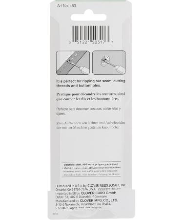 Clover Seam Ripper 1 Pack in Red - Top Quality Sewing Tool - Buy Online on GoSupps.com