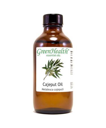 Cajeput Essential Oil 4 fl oz (118 ml) Glass Bottle w/Cap 100% Pure Essential Oil GreenHealth - Buy Online on GoSupps.com