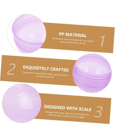 Gobelet M langeur de Coloration Capillaire 2 Pi ces Transparent 250 Ml Graduation Professionnel Salon Coiffure Kit Teinture Cheveux Couleur Al atoire - Buy Online on GoSupps.com