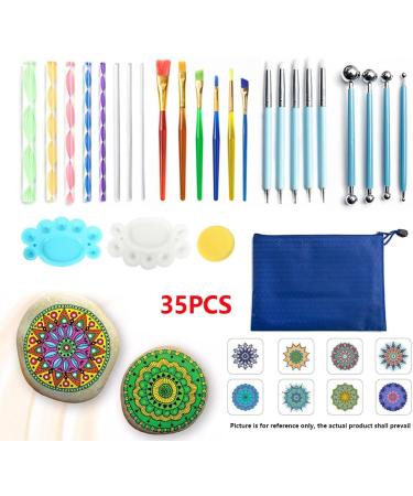 35-Piece Mandala Dot Tool Set for Stones DIY Nail Art & Handicrafts International Shipping Available - Buy Online on GoSupps.com