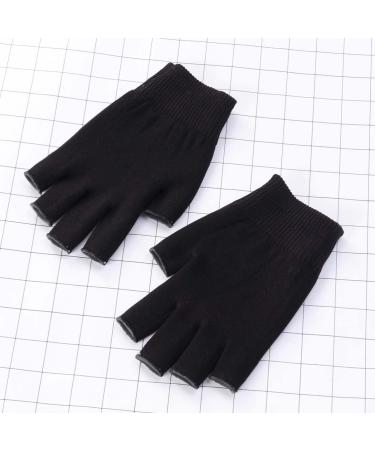 minkissy 1 Pair Black Fingerless Gloves Black Gel Spa Gloves Mositurizing Fingerless Glove Whitening Glove Mositurizing Glove Hydrating Glove Gel Gloves Apparel Moisturizing - Buy Online on GoSupps.com