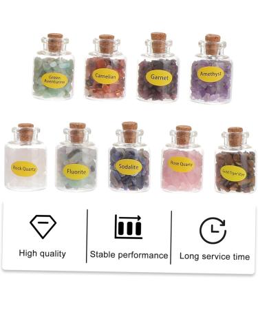 Hemoton 9pcs Tumble Chips Quartz Gem Chip Tumble Stones Mixed Gemstone Bottles Wishing Bottle Gem Bottle Ore As Shown 9PCS - Buy Online on GoSupps.com