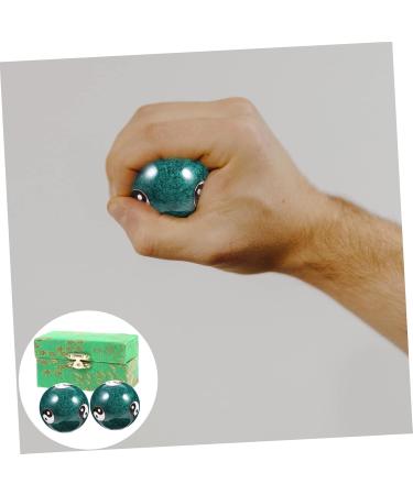 Buy Tovinanna 2-St Health Massage Handballs - Magnetic Baoding Balls Cloisonn Metal Roller Balls for Stress Relief & Wellness - Buy Online on GoSupps.com
