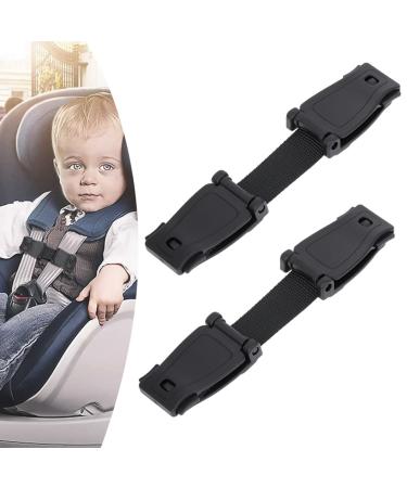 Winkwinky 2Pcs Car Seat Harness Chest Clip Anti Escape Car Seat Strap Car Seat Safety Clip No Threading Required Keep Children Safe Prevent Children Taking Their Arms Out of The Straps