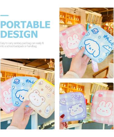 FOMIYES Outdoor Decor 4pcs Sanitary Napkin Storage Bag Cartoon Pouch - Portable and Reusable Organizer for Makeup and Sanitary Pads - Buy Online on GoSupps.com