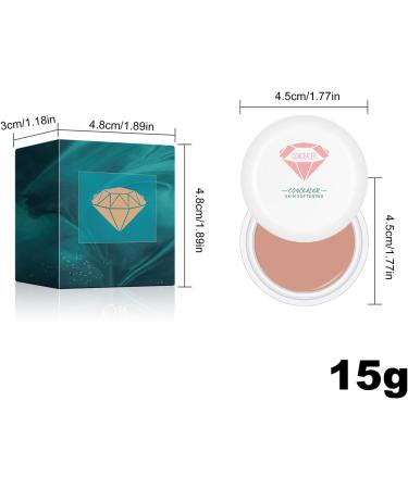 Correcteur de teint mat | Correcteur de cernes 15 g | Anti-cernes longue tenue hydratant et waterproof couvrant et anti-imperfections pour femmes et filles pour un usage quotidien lors des mariages Natural color - Buy Online on GoSupps.com