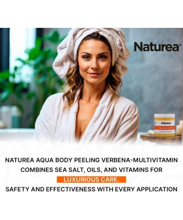 Naturea Aqua Body Peeling Verbena Multivitamin - The Magic of Sea Salt and Verbena Freshness Your Skin Deserves - Buy Online on GoSupps.com