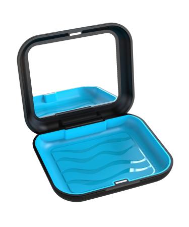 BVN braces braces dentor bite can container for dentition container dentition protes container prosthetic dinner (black + blue) - Buy Online on GoSupps.com