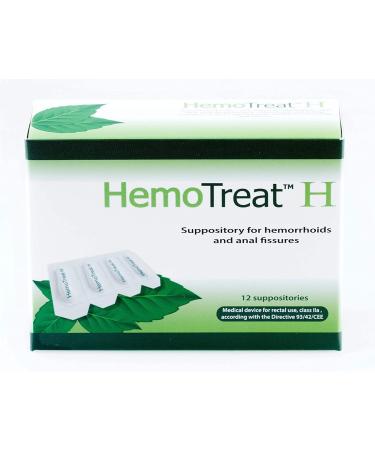 HemoTreat H Haemorrhoid Suppositories to Quickly Improve The Discomfort of Hemorrhoids Soothing Relief Piles Treatment - Buy Online on GoSupps.com