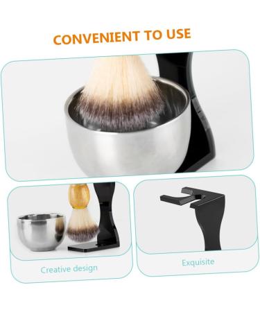 Frcolor 2-Piece Razor Set with Stand & Cream Bar Premium Shaving Gift Set for Men | Acrylic Shaving Holder for Brushes - Buy Online on GoSupps.com