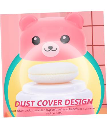  Beatifufu Box Powder Powder Container Powder Powder Container Powder Puff Body Care Baby Villi Loose Sponge Travel Cartoon Makeup Bag - Buy Online on GoSupps.com