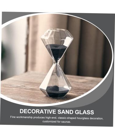 Bestonzon Diamond Sandwatch Hourglass - Elegant 5-Minute Glass Timer & Decorative Kitchen Clock | High Borosilicate Crystal Design - Buy Online on GoSupps.com