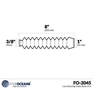 Five Oceans FO2045 Line Steering Cable Boot - 8 inches - Buy Online on GoSupps.com