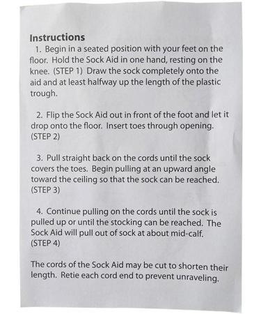 Deluxe Sock Aid And Off Stocking Slider Pulling Assist Foam Handles - Buy Online on GoSupps.com