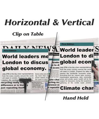 piuryue 5X Magnifying Glass with Clip 6x3.5 Inch Magnifier with Clamp Adjustable Flexible Gooseneck Clip on Magnifying Glass Easy Install Easy to Use - Buy Online on GoSupps.com