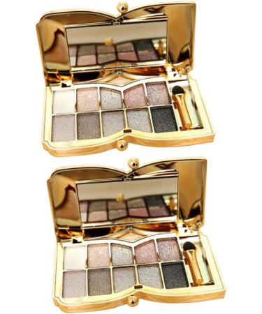 Beavorty 2pcs Colorful Mirror With Shadow Brush & Eyeshadow Colors # Flash Makeup Eye Glitter - Buy Online on GoSupps.com