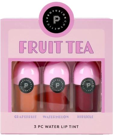 Profusion Cosmetics Fruit Tea Water Lip Tint Set - Long-Lasting Natural Lip Stains (3-piece) - Buy Online on GoSupps.com