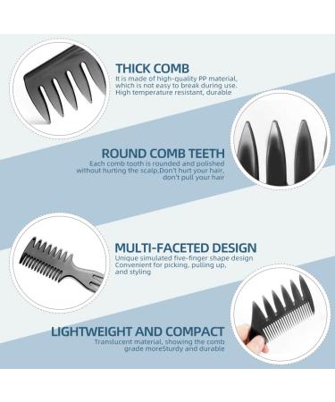 Professional Men's Hair Styling Comb Set - Rat Tail Brush & Teasing Comb for Slick Back Hairstyles - Ideal for Barbers & Salons - Buy Online on GoSupps.com