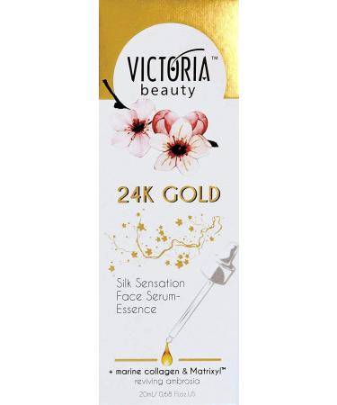 Victoria Beauty 24K Gold Silk Sensation Face Serum-Essence Pampering Anti-Aging Moisturiser for an Ever-Youthful & Glowing Skin 20ml - Buy Online on GoSupps.com