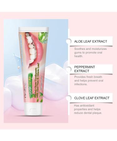 Oralhoe Herbal Clove Toothpaste with Aloe Vera and Guava Leaf Peppermint Extract for Fresh Breath Stain Removal 100g - Buy Online on GoSupps.com