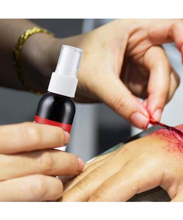 Halloween Artificial Blood Spray Realistic 60ml Artificial Blood Spray Washable Halloween Stage Makeup Scene Blood Splash for Makeup Zombie Vampire Cosplay - Buy Online on GoSupps.com