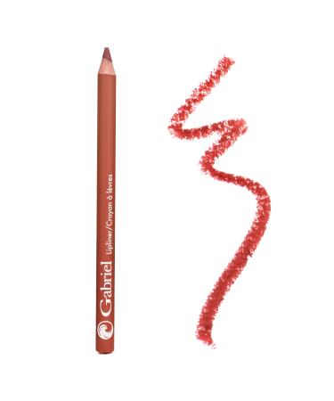 Gabriel Cosmetics Classic Lip Liner (Spice - Orange Brown/ Warm)  Classic Lipliner  Natural  Paraben Free  Vegan  Gluten-free Cruelty-free  Non GMO  long lasting  Infused with Jojoba Seed Oil and Aloe  .04 oz.