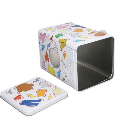 Laundry Detergent Powder Storage Box with Lid Handle Iron Laundry Baskets Washing Machine Appearance Large Capacity Storage Box - Buy Online on GoSupps.com