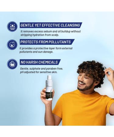 Formen DHT Blocker Anti Hair Fall Shampoo Enriched with Caffiene Aloe Vera Argon Oil Vitamin E Blocks DHT Stops Hair Fall Promote Hair Growth White - Buy Online on GoSupps.com