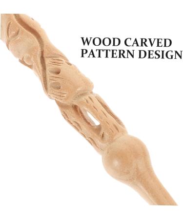 MUCKLILY Peach Wood Ear Scoop Carved Ear Cleaning Tool Portable for Boys and Girls Adults - Buy Online on GoSupps.com