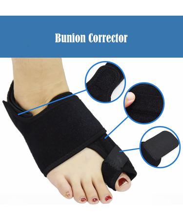 Alinzo Bunion Splint (2PCs) | Best Bunion Corrector for Women & Men | Orthopedic Support for Hallux Valgus | Big Toe Straightener - Blue Left - Buy Online on GoSupps.com