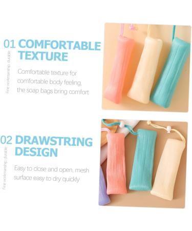 Healeved 18 Pcs Soap Bag Foaming Net Exfoliating Soap Pouch Soap Savers Soap Mesh Bag Soap Mesh Pouches Pe - Buy Online on GoSupps.com
