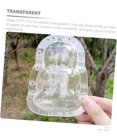 Lurrose Plastic Fruit 6 pcs Tool Cucumber Plant Duddha Growth Adorable Plastic Mould Melon Tiny Pear Buddha Clear Growing Transparentx3pcs 10x7cmx3pcs - Buy Online on GoSupps.com
