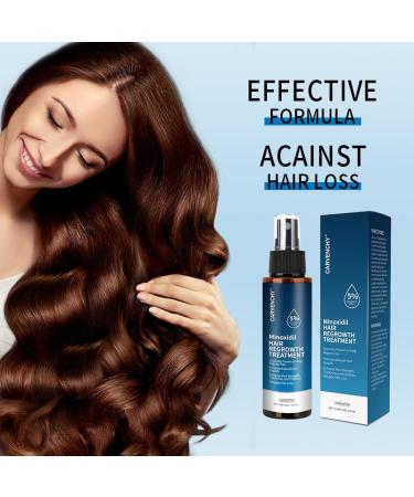 5% Minoxidil Hair Growth Spray 100ml for Men & Women - Stop Hair Thinning Regeneration Treatment for Strong Thick Long Black Hair - Buy Online on GoSupps.com