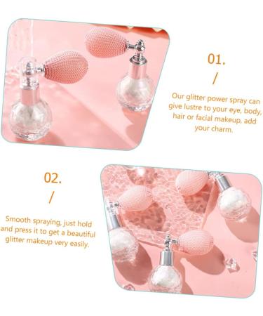 FOMIYES Makeup Shimmer Spray 2pcs High Gloss Dusting Hair Glitter Spray Glitter Body Spray Miss Highlighter Pearlescent 7.5x7cm x2pcs Whitex2pcs - Buy Online on GoSupps.com