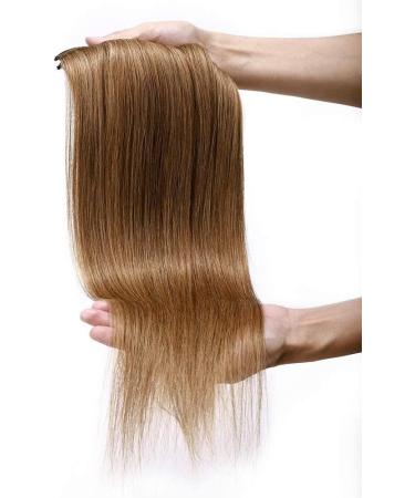 Elailite Standard Weft Hair Extensions - 20 Light Brown Remy Clip-In Human Hair - 8 Pieces Full Head, 105g - Buy Online on GoSupps.com