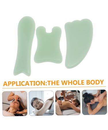 Angoily 3pcs Gua Sha Massage Board - Traditional Chinese Face Massager & Body Scraping Tool for Optimal Relaxation - Buy Online on GoSupps.com