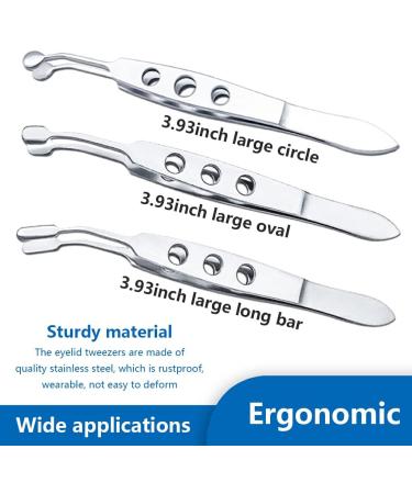 dijiusidy Eyelid Precision Tweezers Eye Clogging Removal Cleaning Clamps Portable Facial Tools with Non-Slip Handle Cosmetics Salon Small Rectangle Tip - Buy Online on GoSupps.com