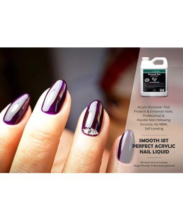 32 oz Smooth Acrylic Nail Liquid Monomer - Non-Yellowing Formula, MMA-Free, Self-Leveling by Cace - Buy Online on GoSupps.com