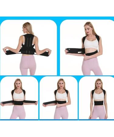 Back Support Back Brace Lumbar Support Posture Corrector Back Brace Full Back Support Belt Clavicle Spine Support Reshape Back Support Belt(XXXXX-Larg) XXXXX-Larg Black - Buy Online on GoSupps.com
