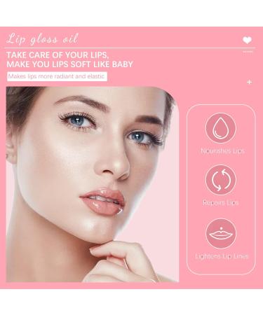 Hydrating Lip Glow Oil | Long Lasting Lip Gloss & Balm | Moisturizing Lip Oil for Dry Lips - Rosewood 012 - Buy Online on GoSupps.com