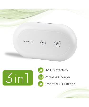Portable UV Light Sanitizer Box for Smartphone, Keys, Cards, Toothbrush, Makeup & Jewelry - Fast Charge, Aromatherapy - Cell Phone Cleaner - Buy Online on GoSupps.com
