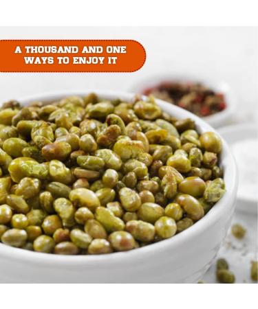 Premium Dry Roasted Salted Edamame Beans - Nutritious, Fresh & NON-GMO - Low-Calorie Vegetarian Snack - 5 lbs. Resealable Pouch by Presto Sales LLC - Buy Online on GoSupps.com
