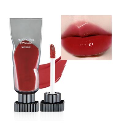 Lip Gloss Tinted Lip Balm Liquid Lipstick Lip Stain Clear Mirror Liquid Lipsticks Long Lasting Non-stick Cup Lip Tint Liquid Blush Lip Glaze Lip Plumper 06 Cherry
