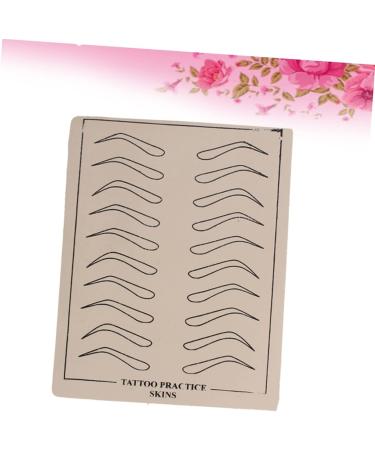 Angoily 6 Sheets Eyebrow Practice Skin Eyebrow Microblading Beauty Eye Brow Practice Skin Eyebrows 6 Pcs As Shown - Buy Online on GoSupps.com