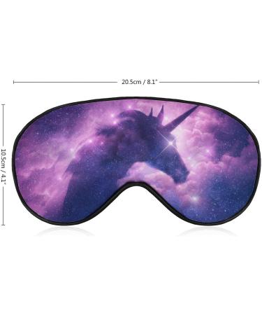 Unicorn Galaxy Nebula Cloud Sleep Mask | Adjustable Blindfold for Sleeping | Blocks Light for Night Travel and Naps | Men and Women - Buy Online on GoSupps.com