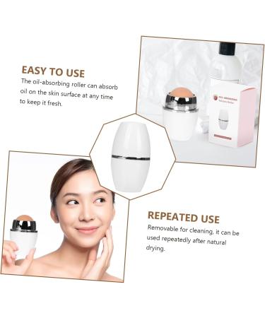 FOMIYES 3 Pcs Facial Oil Absorbing Ball Volcanic Face Roller Facial Oil Cleaning Roller The Face Cleaner 5x2.8cmx3pcs Whitex3pcs - Buy Online on GoSupps.com
