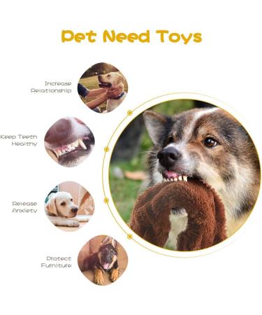 No Stuffing Dog Squeaky Toys 5 Pack for Small Medium Dogs - Cute Animal Plush Chew Toy Set for Aggressive Chewers - Durable Teething Interactive Gift - Buy Online on GoSupps.com