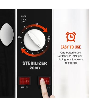 UV Sanitizer Cabinet - Dual Lamp UV Light Box with Timer for Effective Cleaning of Various Items | International Shipping Available - Buy Online on GoSupps.com