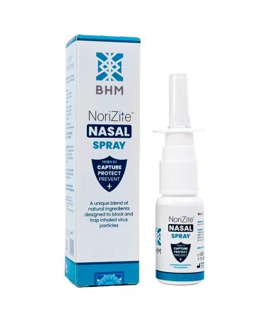 BHM NoriZite Nasal Spray New Long-lasting Natural Barrier Designed to Help for Virus Protection Cold & Flu Blocker Allergy & Hayfever Prevention | Scientifically Proven 6+ Hrs Protection (10m) 10ml